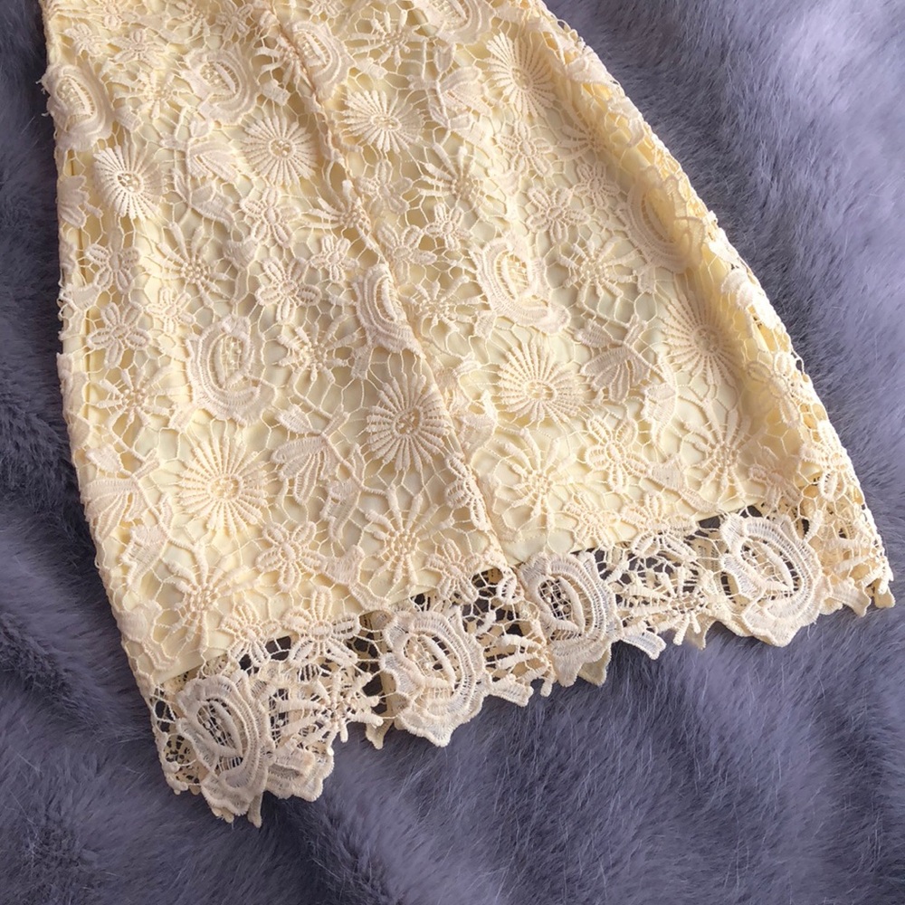 Lulu’s Yellow Lace Dress - Picture 5 of 5